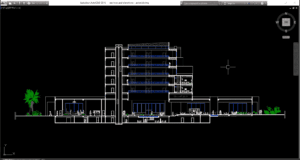 section dan elevasi hotel