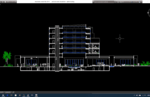 Download Gambar Kerja Hotel DWG AutoCAD section dan elevasi hotel
