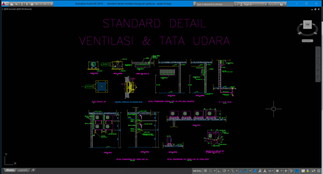 standard detail ventilasi bangunan gedung