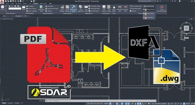 convert pdf ke dxf dwg autocad