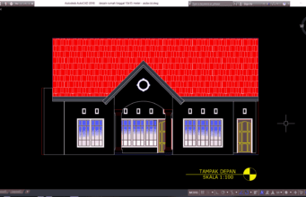 desain rumah tinggal 13x15 meter