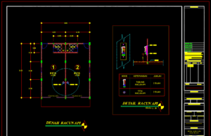 Download Detail Racun Api (Instalasi Pemadam Kebakaran) DWG AutoCAD detail racun api