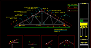 detail segitiga kuda-kuda baja ringan