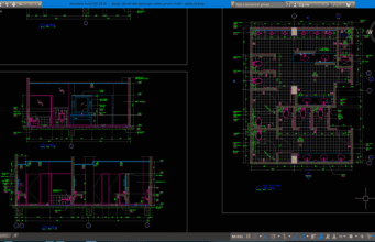 desain denah dan potongan toilet umum (mall)
