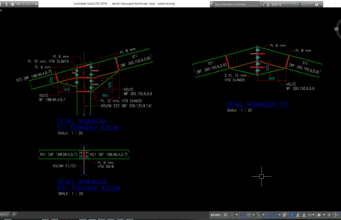 detail hubungan konstruksi baja