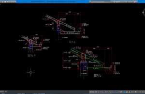 Download Gambar Detail Talang Pada Konstruksi Baja DWG AutoCAD detail talang pada konstruksi baja