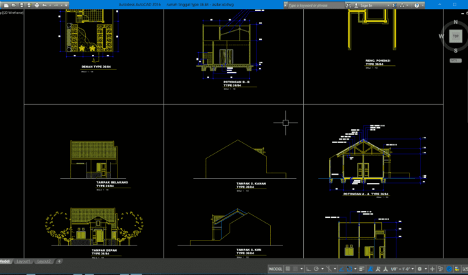 rumah tinggal type 36.84