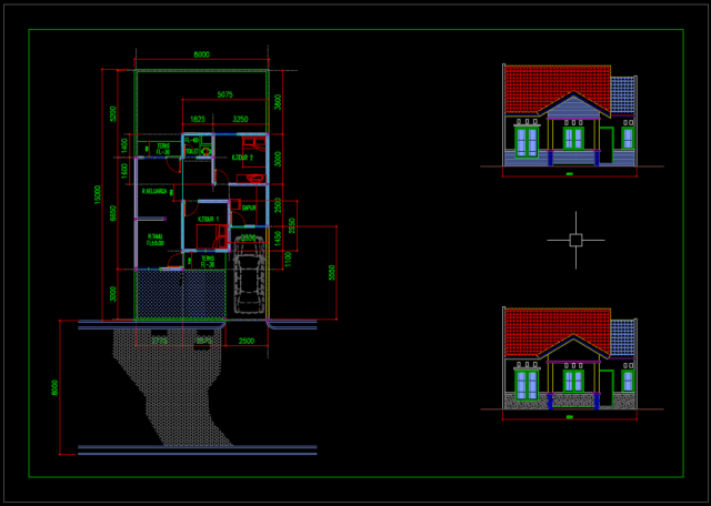 referensi denah dan tampak rumah referensi denah dan tampak rumah