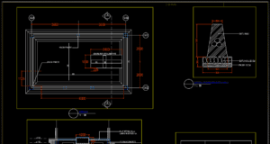 rencana dan detail pondasi ruang genset 7x4m