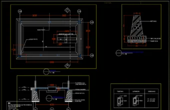 rencana dan detail pondasi ruang genset 7x4m