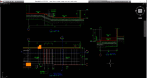 denah dan potongan tangga basement