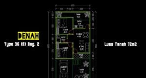 denah type 36.72 bagian 2