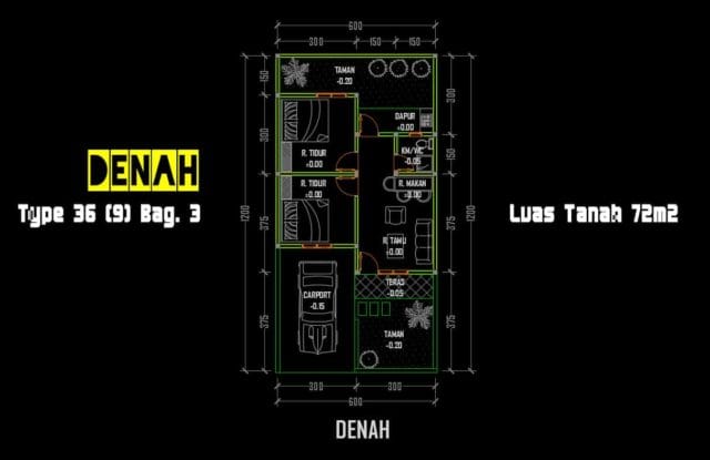 denah type 36.72 bagian 3