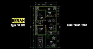 denah type 36.72 bagian 4