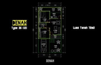 denah type 36.72 bagian 4