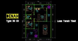 denah type 36.75