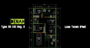 denah type 36.84 bagian 2