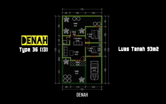denah type 36.93