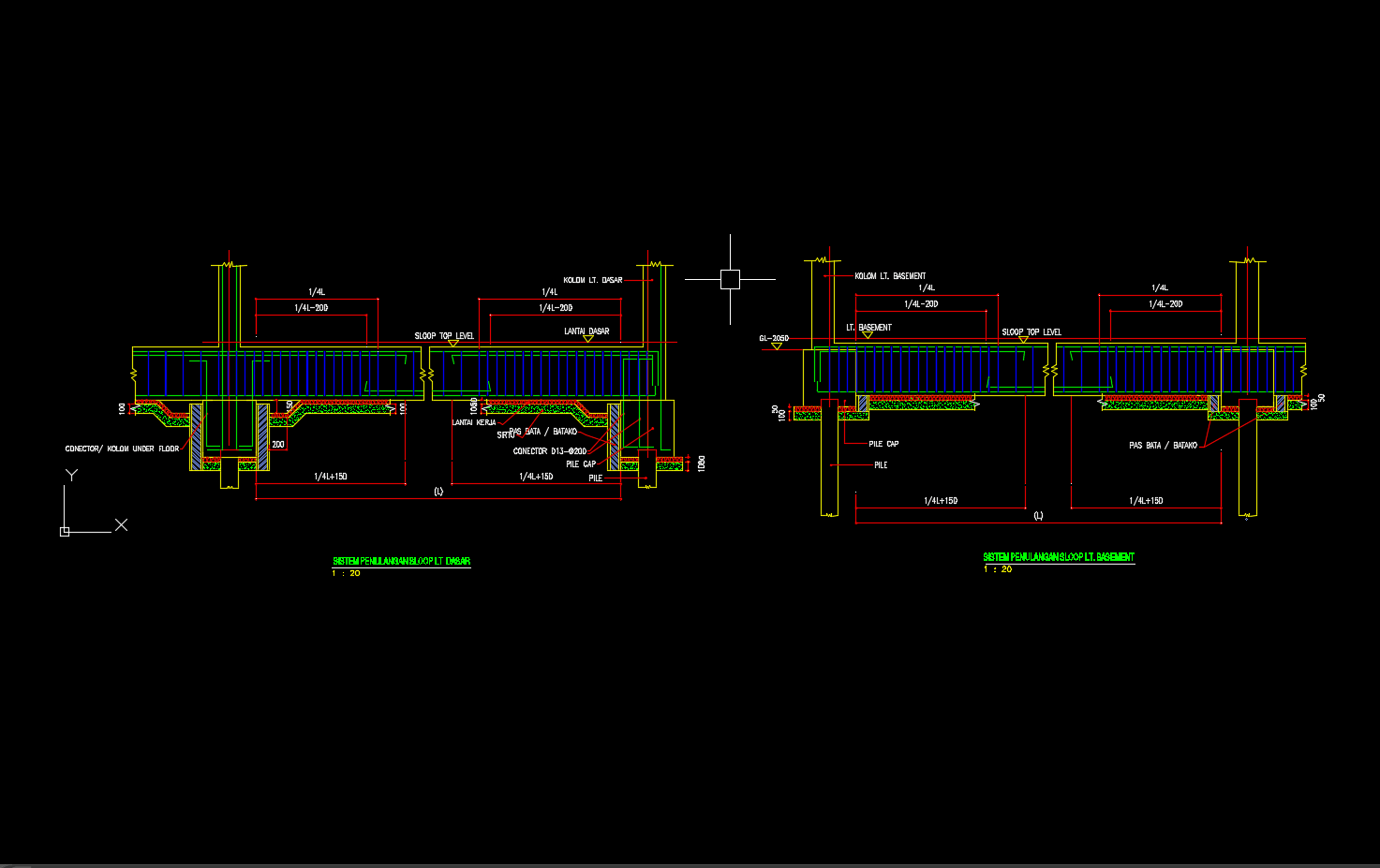 Download Gambar Skema Penulangan Sloof Format Dwg Autocad Asdar Id