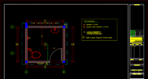 denah instalasi listrik kamar mandi 2m x 2m
