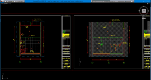 detail potongan kamar mandi atau wc lantai bawah