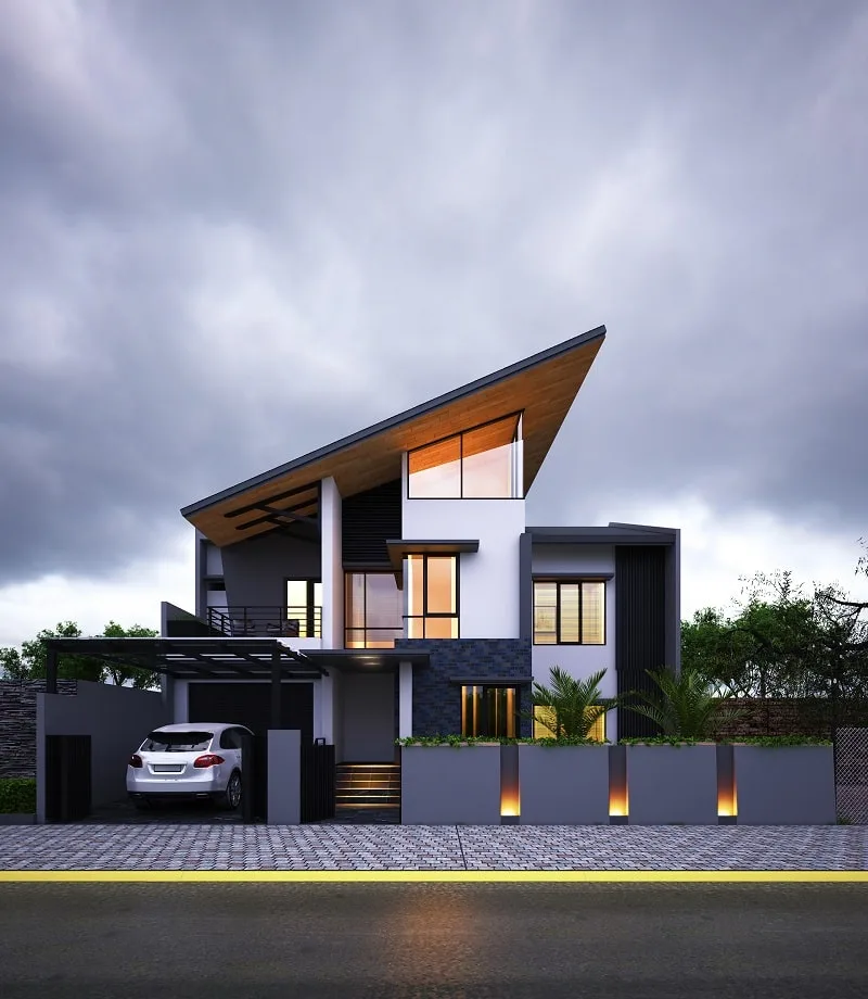 hasil render rumah rico