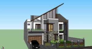rumah 2 lantai minimalis modern