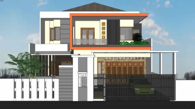 rumah keren minimalis 2 lantai skp