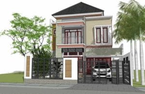 Download Rumah Minimalis 2 Lantai Format SKP SketchUp rumah minimalis 2 lantai skp