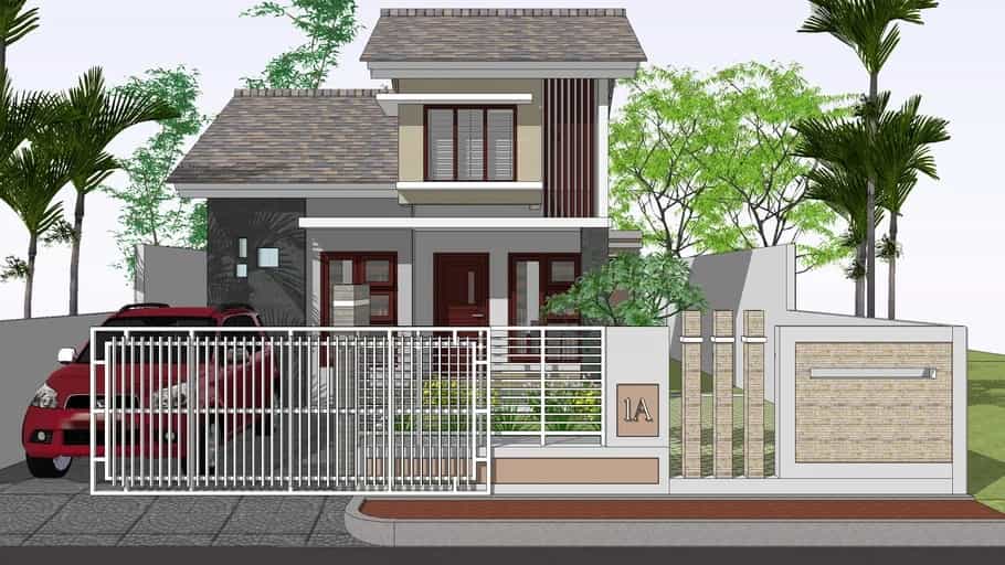 Download Rumah Minimalis 2 Lantai Type 36 Format Skp Sketchup Asdar Id