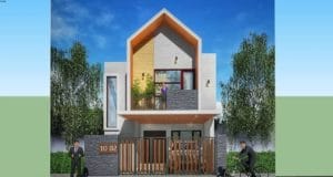 rumah scandinavian 2 lantai skp