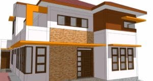 rumah tinggal 2 lantai skp