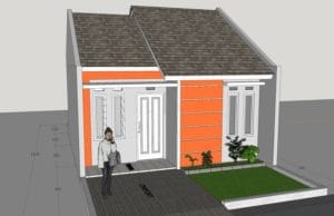 Download Rumah Type 36/72 Format SKP SketchUp rumah type 36-72 skp
