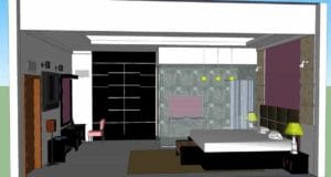 desain interior kamar tidur skp