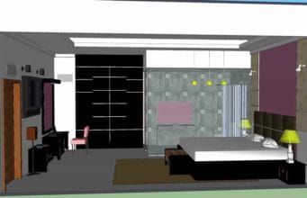 desain interior kamar tidur skp