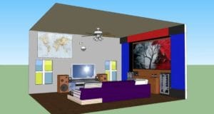 desain ruang keluarga skp