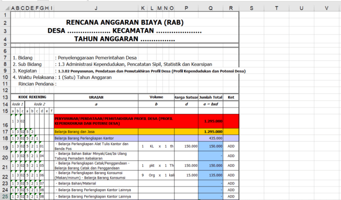 rab profil desa