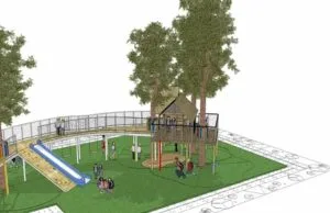 Download Desain Taman Bermain Anak Format SKP SketchUp taman bermain anak skp