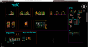 desain rumah type 80