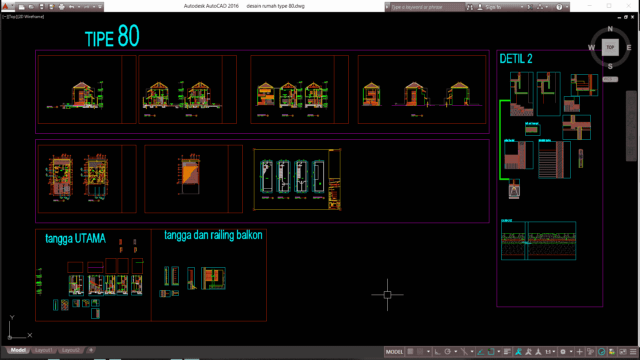 desain rumah type 80