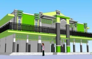 Download Desain Masjid 2 Lantai Tulungagung Format SKP SketchUp masjid 2 lantai tulungagung skp