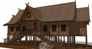 rumah betang kalimantan skp