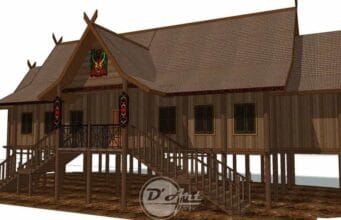 rumah betang kalimantan skp