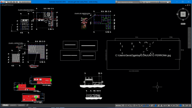 rencana gym dan ruang fitnes