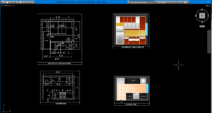 denah dan tampak dapur