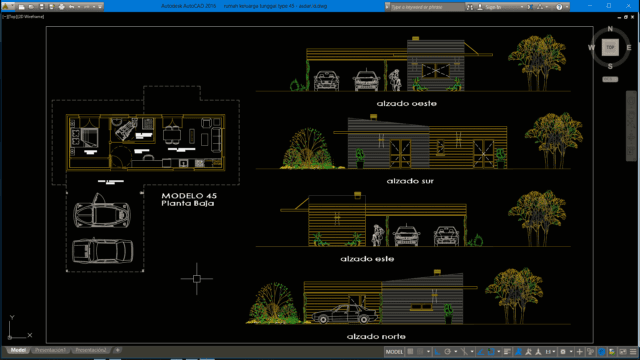 rumah keluarga tunggal type 45