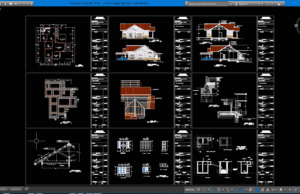 Download Desain Rumah Type 200 Format DWG AutoCAD rumah tinggal tipe 200