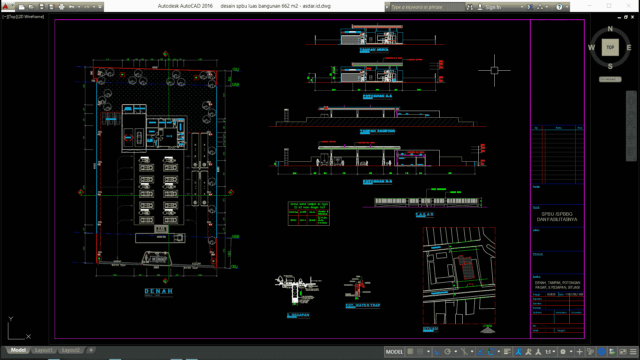 desain spbu luas bangunan 662 m2 desain spbu luas bangunan 662 m2