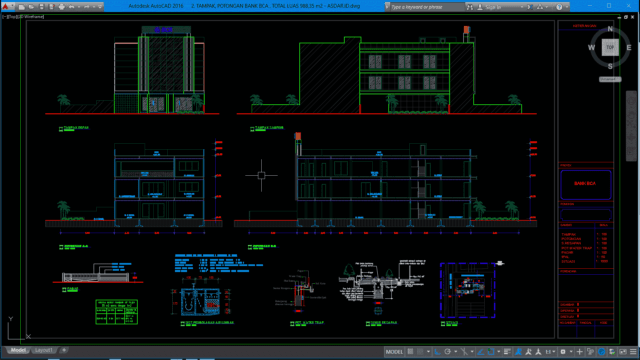 gedung bank bca 2 lantai