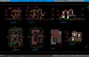 rumah tinggal 2 lantai 10m x 15m